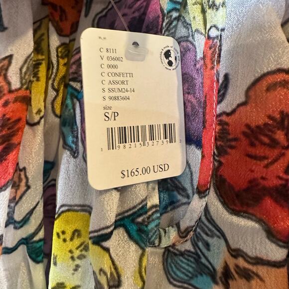 Jen's Pirate Booty Carnivale Tunic Floral Print NEW - Picture 6 of 12